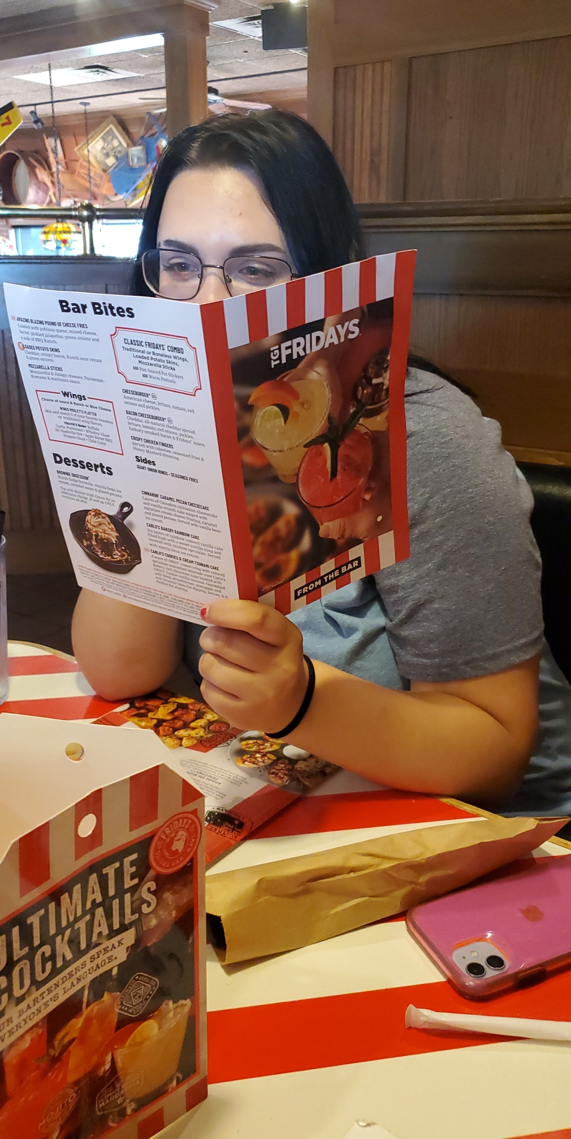 Woman at restaurant